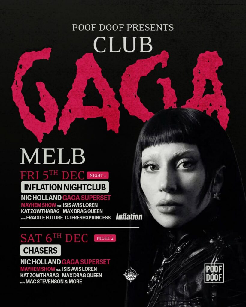 club gaga poof doof